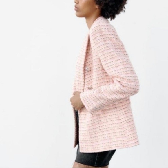 💥SOLD💥Zara Double Breasted Blazer NWOT - Picture 6 of 10